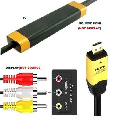 Micro Hdmi To 3 Rca Cable